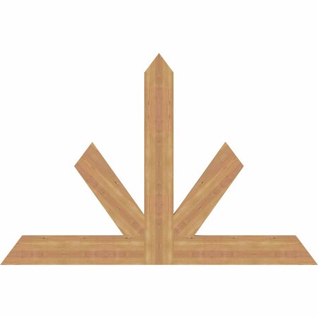 Ekena Millwork Saratoga Timber Gable Bracket, Western Red Cedar, 60"W x 40"H x 1 1/2"D x 5 1/2"F, 16/12 Pitch GBW060X40X0206SAR00SWR